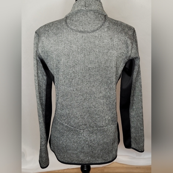Andrew Marc New York Womens Fleece Lined Full Zip Herringbone Jacket - Size M - Picture 4 of 8
